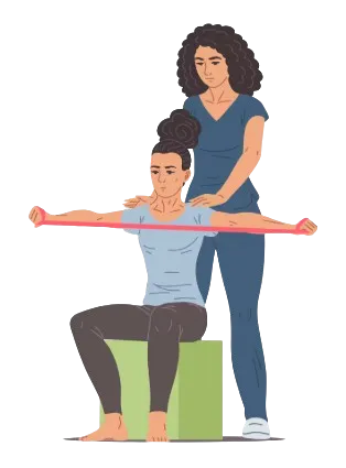 Ilustração relacionada à microfisioterapia, destacando técnicas de liberação de microtensões corporais.